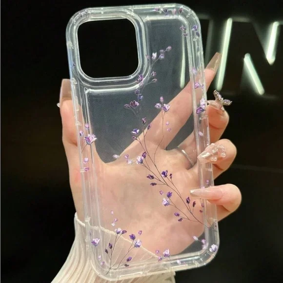 ⚠️Clearance iPhone 14/Pro/Pro Max Simple Floral Phone Case - Picture 3 of 4